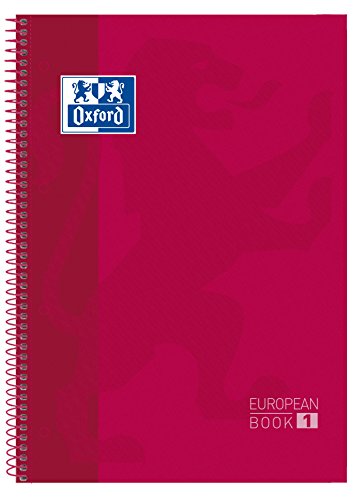 Oxford 944394 – roter mikroperforierter gemusterter Notizblock, A4, 80 Blatt von Oxford