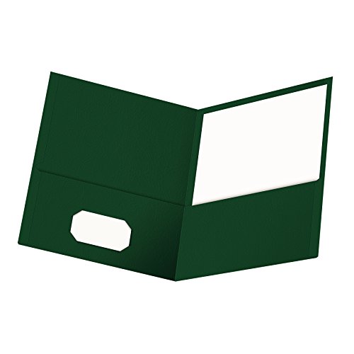 Oxford Doppeltaschenmappe, Briefgröße, 25 Stück pro Box 1 Stück hunter green von Oxford