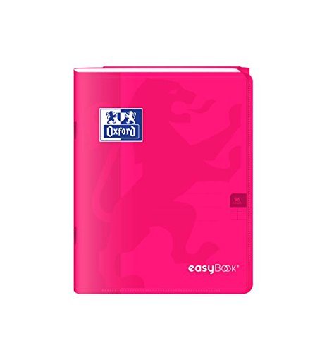 Oxford EASYBOOK Notizblock, geklammert, 17 x 22 cm, 96 Seiten, 90 g, Rosa, 3 Stück von Oxford