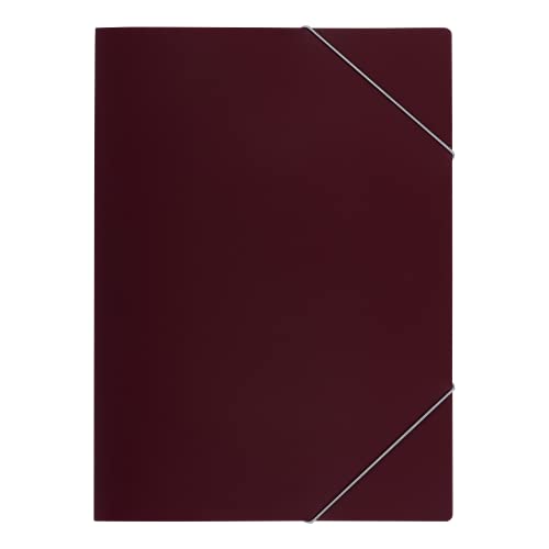 Oxford Eckspanner-Mappe, aus PP-Kunststoff, bordeaux, 10er Pack von Oxford