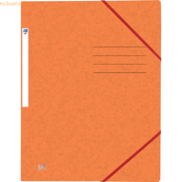 Oxford Eckspannmappe Top File+ A4 3 Klappen orange von Oxford