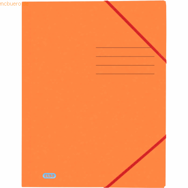 10 x Oxford Eckspannmappe Top File+ A4 390g orange von Oxford