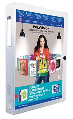 Oxford Kunststoff-Sammelbox polyvision A4, 4 cm breit, farblos von Oxford