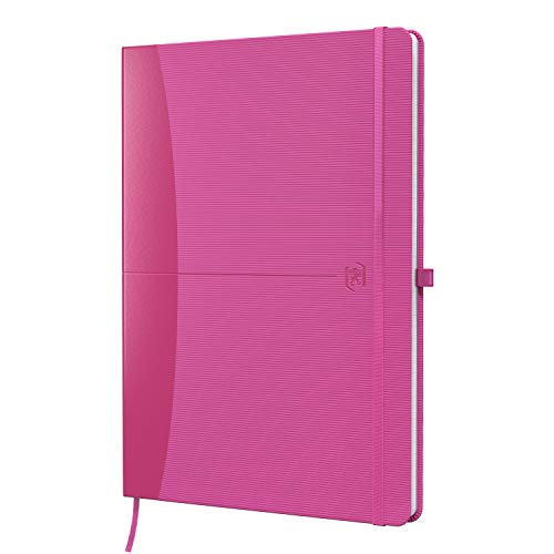 Oxford Notizbuch Signature, DIN A5, kariert, 80 Blatt, fuchsia von Oxford