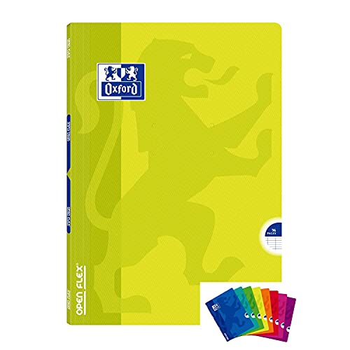 Oxford Openflex A4 Notizheft, 210 x 297 mm, 96 Seiten, 90 g, zufällige Farbauswahl von Oxford