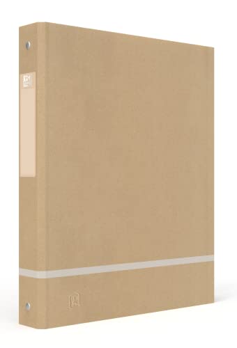 Oxford Ringbuch A4, 4 Ringe, gut für die Umwelt, in beige, 14 Stück von Oxford