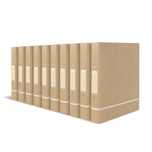 Oxford Ringbuch A4 3,5 cm breit, gut für die Umwelt, in beige, 10 Stück von Oxford