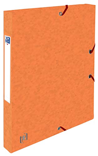 Oxford Sammelbox A4, aus Karton, 2, 5 cm Rückenbreite, orange, 12 Stück von Oxford