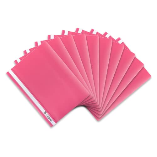 Oxford Schnellhefter A4, aus Kunststoff, pink, 10 Stück von Oxford