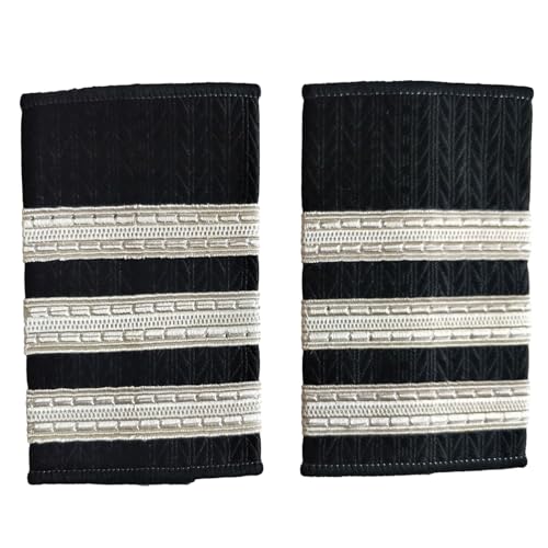 Professionelle Uniform Epauletten Schulterklappen Nondeform Kapitän Uniform Epaulet Cosplay Kostüm von Oxxggkao