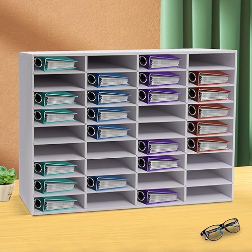 Oxylonty Briefablage Organizer 36 Fächer, 100 x 30 x 61cm Aufbewahrungsregal, im Büro, im KlassenAktenhalter, PVC Board von Oxylonty