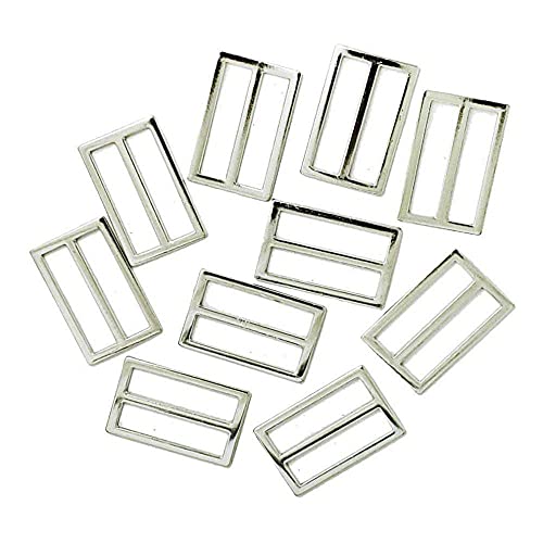 P Prettyia 10pcs Metall-Schnallen Leiterschnalle Gurtversteller Schiebeleiste 25mm für DIY Geldbörse, Taschen, Gurtband von P Prettyia