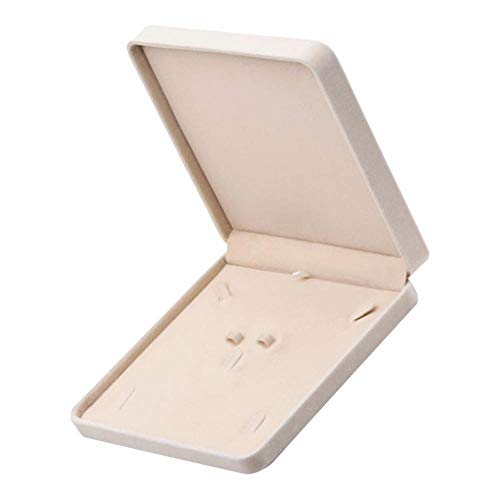 P Prettyia Samt Schmuckset-Box Schmucketui Schmuckkasten Schmuckschatulle Schmuckbox Schmuckvitrine - Beige von P Prettyia