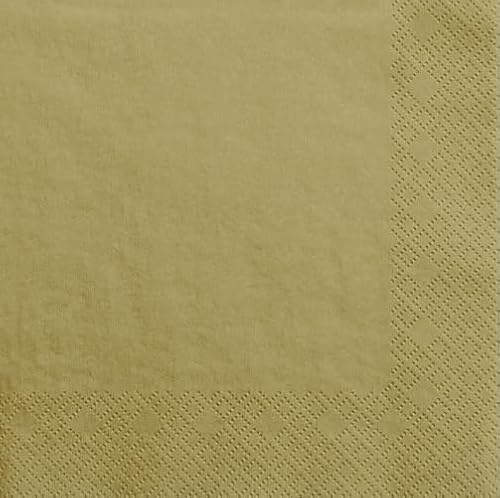 20 Servietten 33x33cm Gold Deko Napkins Ornament Tischdeko Hochzeit Kommunion von PD