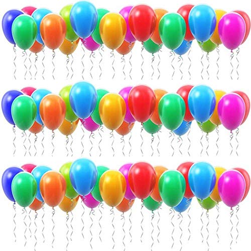 P&S events 100er XL Pack große Bunte Luftballons 30 cm Premium Markenqualität Helium Ballongas geeignet 100% Naturlatex farbige Ballons (Mehrfarbig) von P&S events