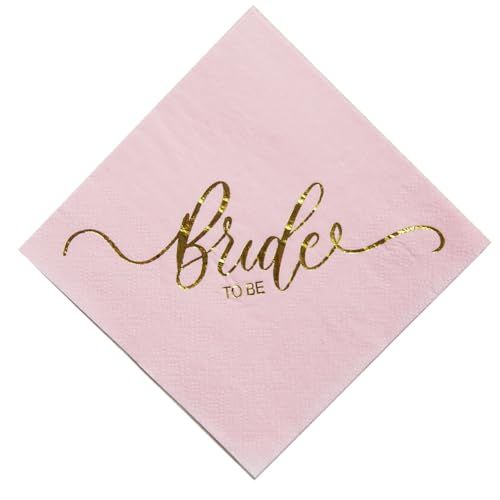 Servietten mit Aufschrift "Bride to Be", roségold von P.G Collin