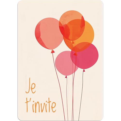 PACKLIST Einladungskarten zum Geburtstag - 12 x Einladungskarten mit Luftballons für Ihre Party - Die perfekte Einladungskarte für eine unvergessliche Party! von PACKLIST
