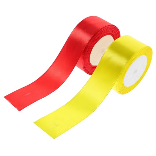 PACKOVE 2 Rollen Ribbon -Geschenkboxdekoration Stoff dekorativ Satinband Kunsthandwerk groß Band zum Verpacken DIY-Band basteln kreatives Geschenkband Bänder zum Basteln Polyester PACKOVE 2 Rollen Ribbon -Geschenkboxdekoration Stoff dekorativ Satinband Kunsthandwerk groß Band zum Verpacken DIY-Band basteln kreatives Geschenkband Bänder zum Basteln Polyester von PACKOVE