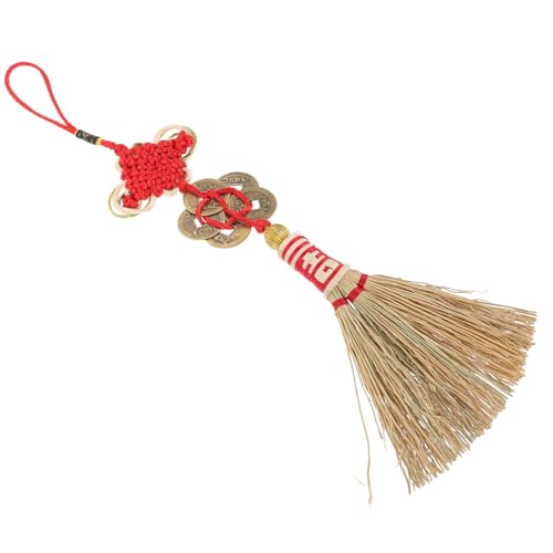 PACKOVE Kleiner Anhänger mit Besenmotiv Chinesischer Neujahrsanhänger für Frühlingsfest Glücksbringer Dekoration für Büro und Aufzuhängen PACKOVE Kleiner Anhänger mit Besenmotiv Chinesischer Neujahrsanhänger für Frühlingsfest Glücksbringer Dekoration für Büro und Aufzuhängen von PACKOVE