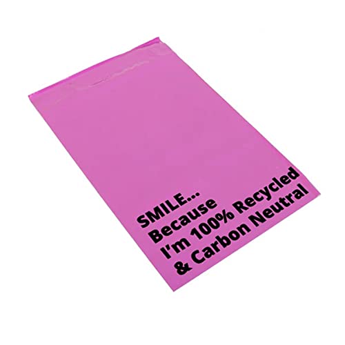 Versandtaschen aus Polyethylen, 38,1 x 45,7 cm, Rosa, 100 Stück Selbstklebende Versandtaschen, große Versandtaschen zum Verpacken von Versandumschlägen, Versandtaschen von PACKnSELL