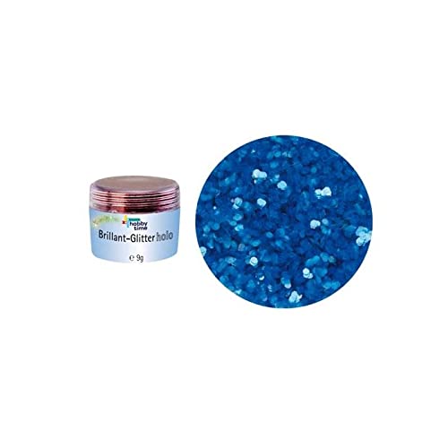 Glitzerstreu zum Basteln Brillant Glitter holo, 9 g, Blau von PAINT IT EASY