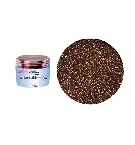 Glitzerstreu zum Basteln Brillant Glitterfein, 10 g, Braun von PAINT IT EASY