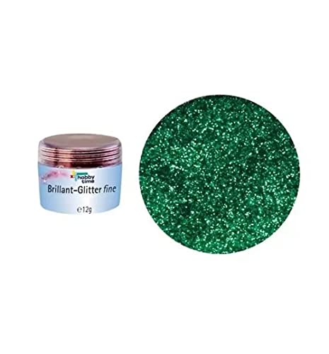 Glitzerstreu zum Basteln Brillant Glitterfein, 10 g, Grün von PAINT IT EASY