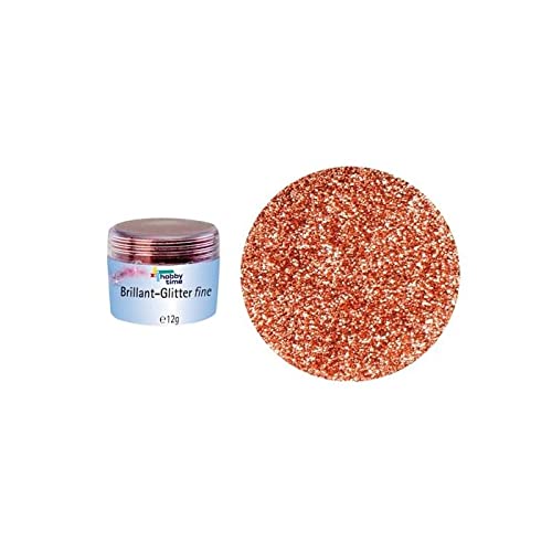 Glitzerstreu zum Basteln Brillant Glitterfein, 10 g, Kupfer von PAINT IT EASY