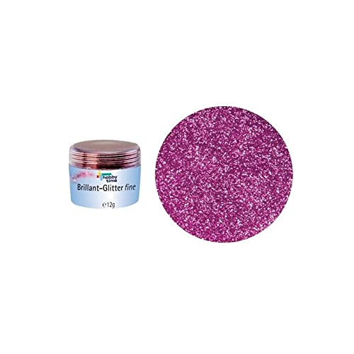 Glitzerstreu zum Basteln Brillant Glitterfein, 10 g, Pink von PAINT IT EASY