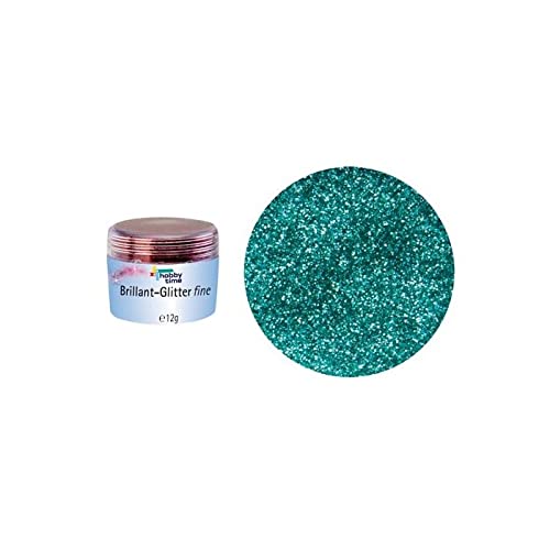 Glitzerstreu zum Basteln Brillant Glitterfein, 10 g, Türkis von PAINT IT EASY