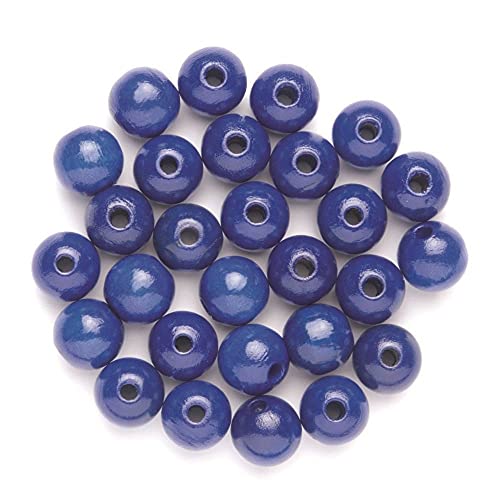 NEU Create it Easy Holzperlen, 12 mm, 28 Stück, blau von PAINT IT EASY