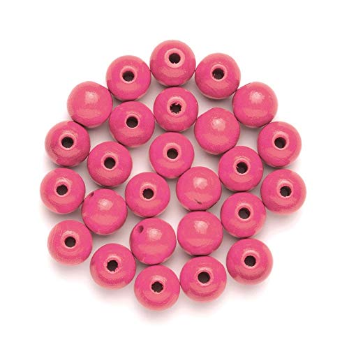 NEU Create it Easy Holzperlen, 15 mm, 14 Stück, rosa von PAINT IT EASY