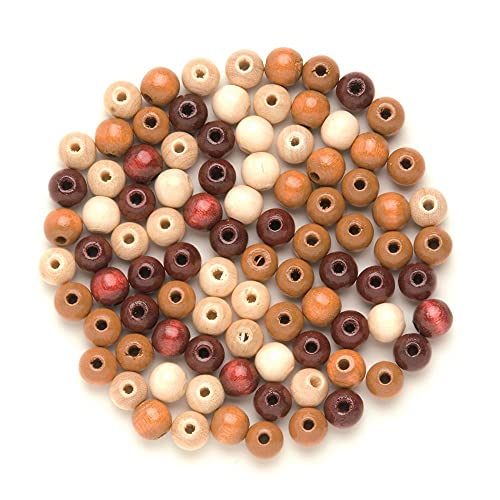 NEU Create it Easy Holzperlen-Mix, 10 mm, 47 Stück, braun von PAINT IT EASY