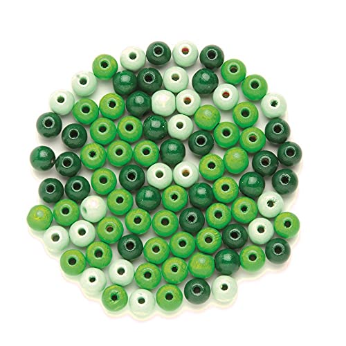 NEU Create it Easy Holzperlen-Mix, 10 mm, 47 Stück, grün von PAINT IT EASY