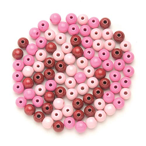 NEU Create it Easy Holzperlen-Mix, 12 mm, 28 Stück, rosa von PAINT IT EASY