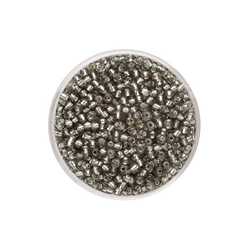 NEU Create it Easy Rocailles Indianerperlen 2,6 mm, 17g, Silbereinzug grau von PAINT IT EASY