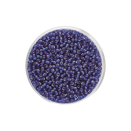 NEU Create it Easy Rocailles Indianerperlen 2,6 mm, 17g, Silbereinzug lila von PAINT IT EASY