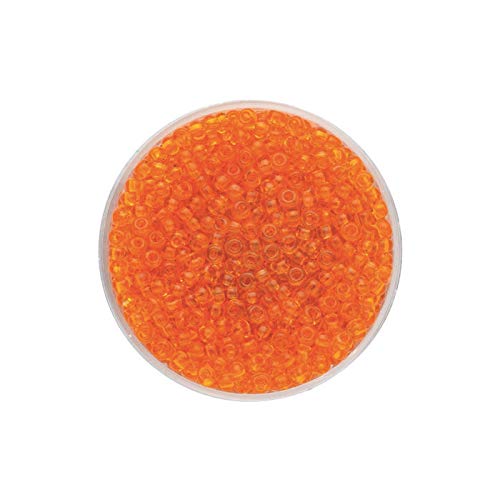 NEU Create it Easy Rocailles Indianerperlen 2,6 mm, 17g, transparent dunkelorange von PAINT IT EASY