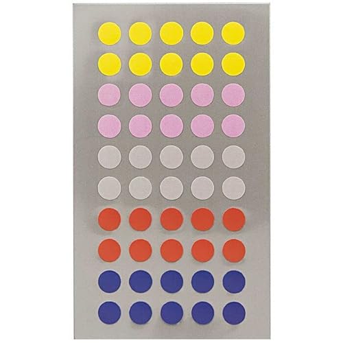 NEU Office Sticker, bunte Punkte, 8 mm, 4 Blatt von PAINT IT EASY