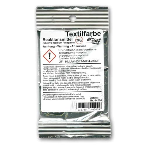 NEU PAINT IT EASY Batik- und Färbefarbe/Textilfarbe aktuell Reaktionsmittel, 20 g von PAINT IT EASY