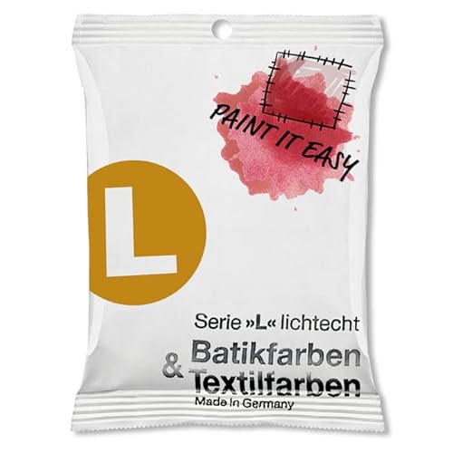 NEU PAINT IT EASY Batikfarbe/Färbefarbe Pulver, 10 g, Altgold von PAINT IT EASY