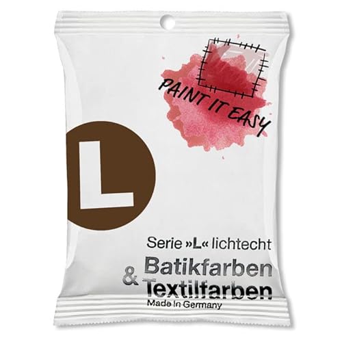 NEU PAINT IT EASY Batikfarbe/Färbefarbe Pulver, 10 g, Dunkelbraun von PAINT IT EASY