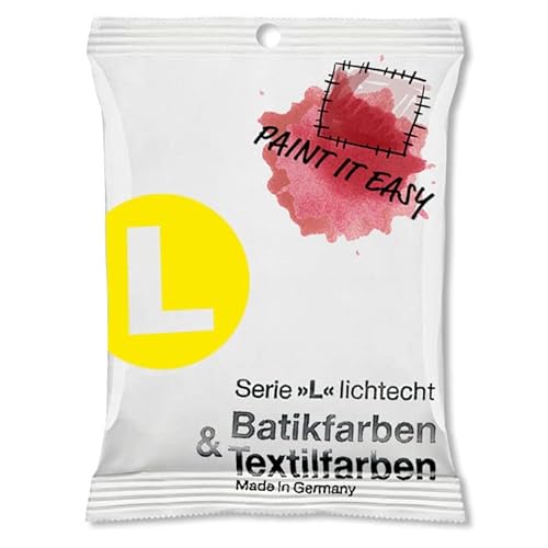 NEU PAINT IT EASY Batikfarbe/Färbefarbe Pulver, 10 g, Gelb von PAINT IT EASY