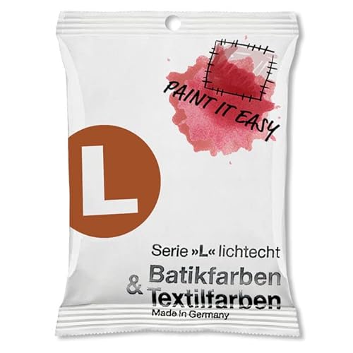 NEU PAINT IT EASY Batikfarbe/Färbefarbe Pulver, 10 g, Kastanienbraun von PAINT IT EASY