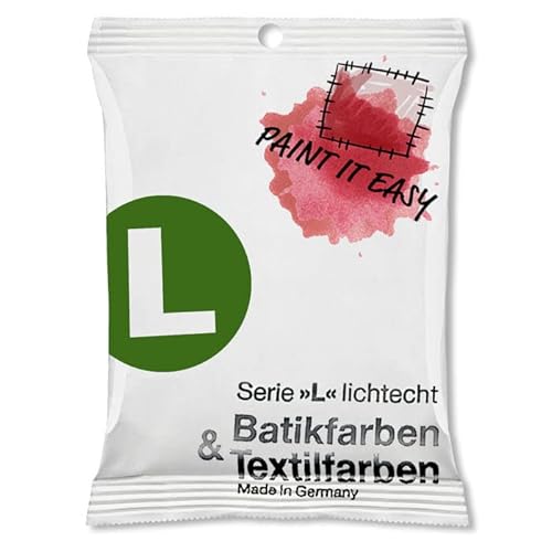 NEU PAINT IT EASY Batikfarbe/Färbefarbe Pulver, 10 g, Russischgrün von PAINT IT EASY