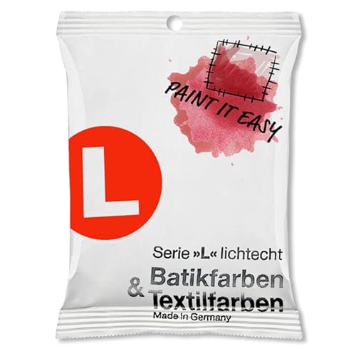 NEU PAINT IT EASY Batikfarbe/Färbefarbe Pulver, 10 g, Scharlach von PAINT IT EASY