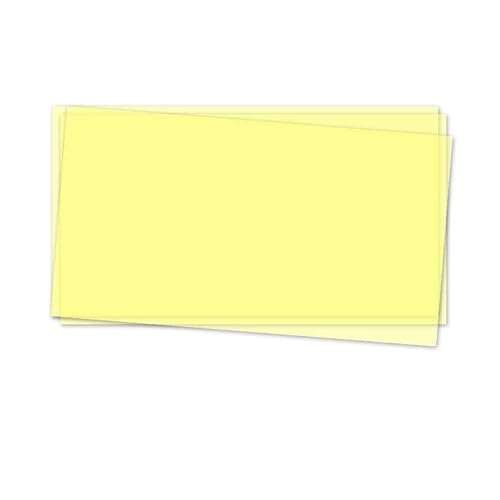 NEU Transparentpapier Extrastark 115g/qm, 50 x 61 cm, 1 Bogen, Hellgelb von PAINT IT EASY