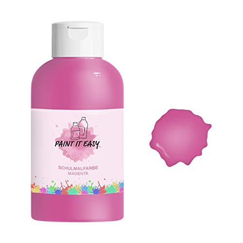 PAINT IT EASY Bastel- und Schulmalfarbe, 1000 ml, Magenta von PAINT IT EASY