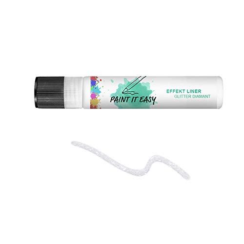 PAINT IT EASY Glitter-Liner zum Schreiben & Verzieren, 28ml, Diamant von PAINT IT EASY