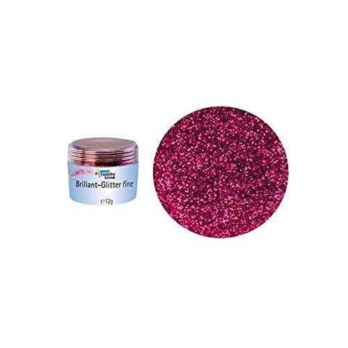 Glitzerstreu zum Basteln Brillant Glitterfein, 10 g, Bordeaux von PAINT IT EASY